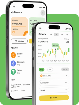 Falcon Ledvex trading platform with live market data